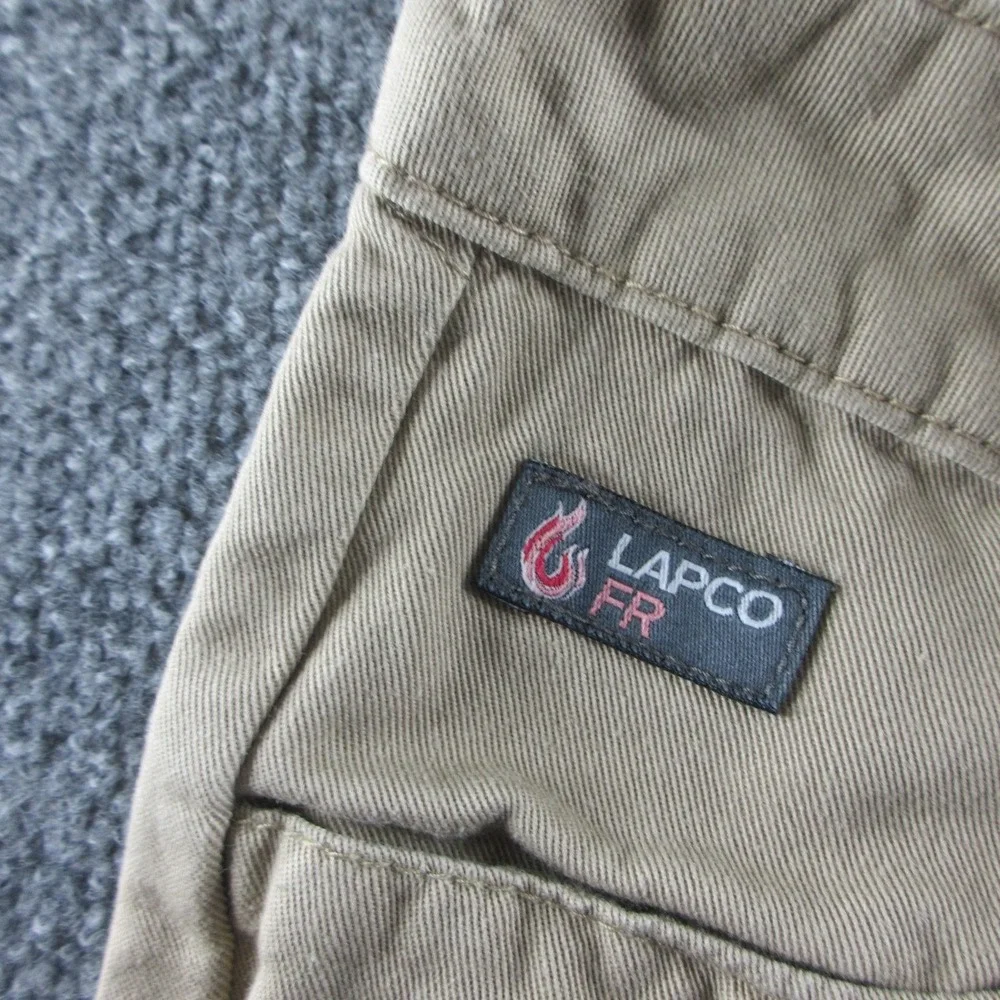 Lapco FR Pants Mens 30x30 Beige Flame Resistant CAT 2 Workwear Canvas Khakis